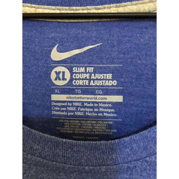 Nike Women’s Denver Broncos Slim Fit Tee XL Blue - Picture 3 of 4